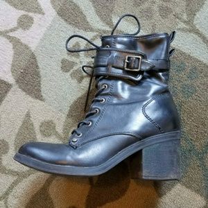 Black G by Guess combat boots